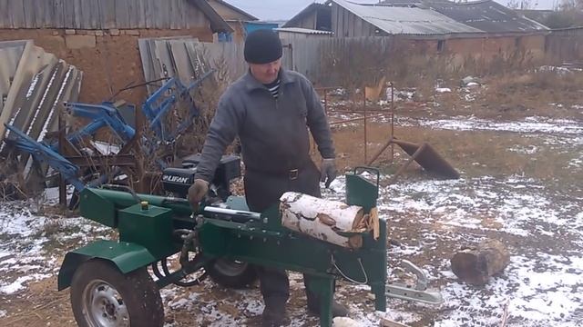работа гидравлического дровокола смотреть онлайн