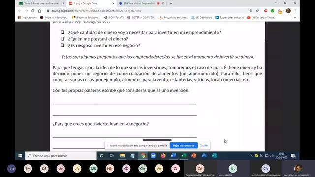 Clase Virtual Emprendimeinto y Gestion Semana 10 2do BGU B смотреть онлайн