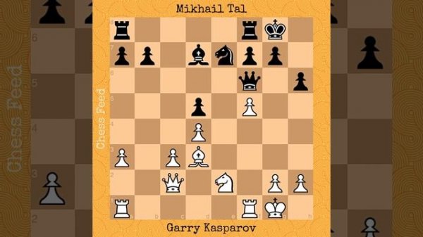Garry Kasparov vs Mikhail Tal, 1987 #chess #chessgame