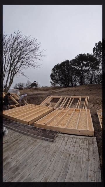 Установка стен каркасника