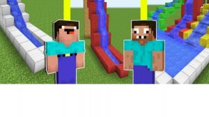 нуб и про строят водиные горки за время