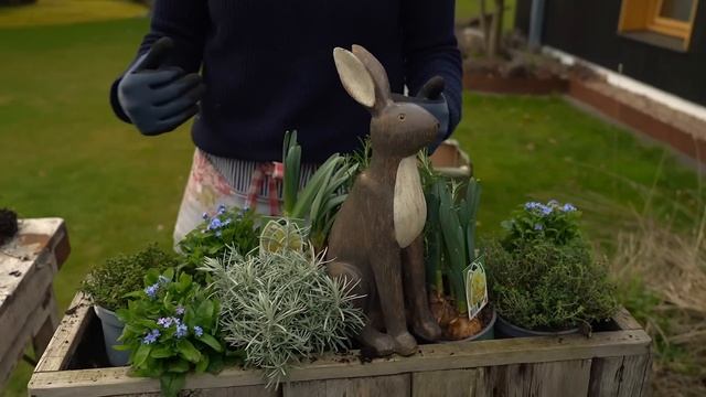 KRÄUTERLICHE BEPFLANZUNG ZU OSTERN FÜR DRAUßEN - DIY смотреть онлайн