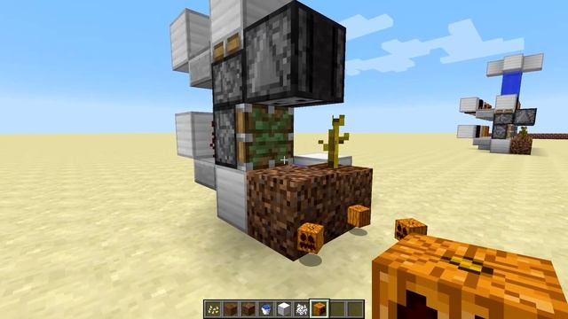 Minecraft tutorial - Melon and pumpkin farm 1.12 with observer block смотреть онлайн
