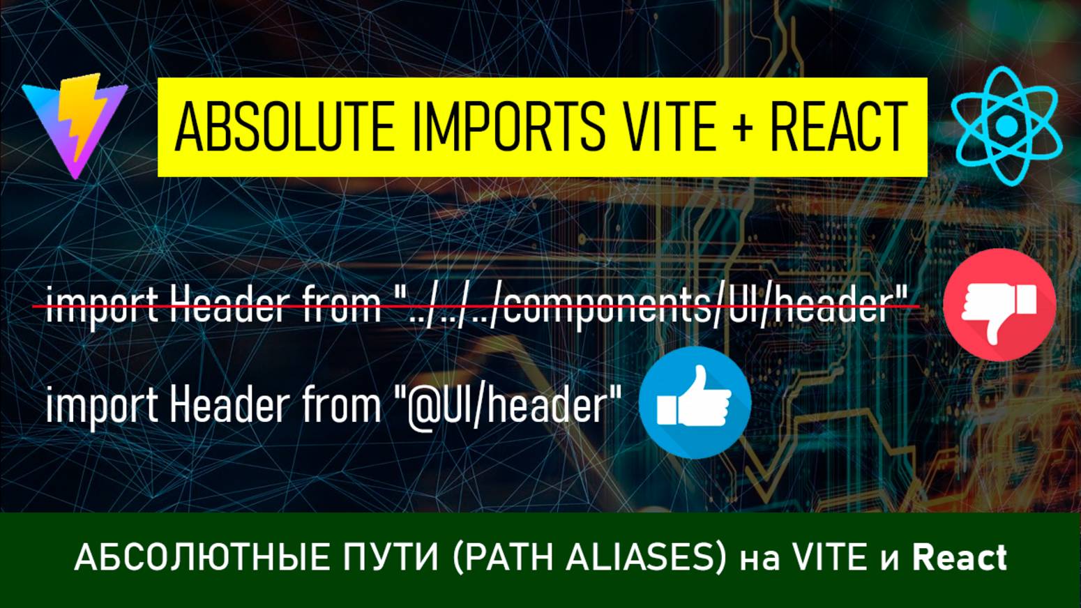 Абсолютные пути (Path aliases/Absolute imports) на VITE и React смотреть онлайн