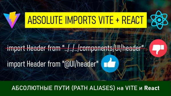 Абсолютные пути (Path aliases/Absolute imports) на VITE и React