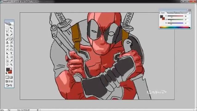 Como desenhar o DEADPOOL - How to draw смотреть онлайн