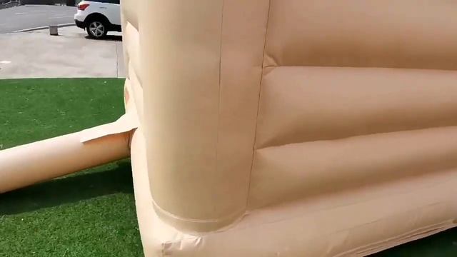 children's party commercial grade peach pink white bounce house with ball pit for sale смотреть онлайн