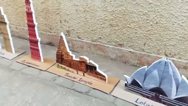 School Project - Cutout Model Of Tajmahal Lotus Temple India Gate and Quthabminar смотреть онлайн