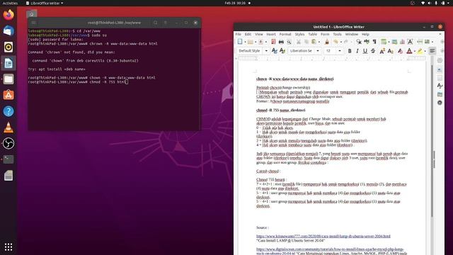 5. Memberikan hak akses pada direktori web server lokal di Ubuntu 20.04 смотреть онлайн