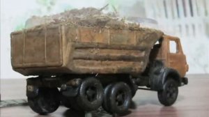 Масштабные модельки из пластилина КаМАЗ 5511. Scale model KAMAZ-5511. Maßstab Modell KaMAZ-5511