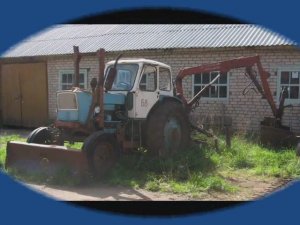 ПЭ-0,8Б погрузчик-экскаватор. PE-0.8B Excavator Loader