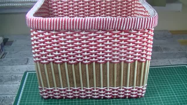 Короб для хранения из картонной коробки и бельевой верёвки .Идея из картонной коробки своими руками смотреть онлайн