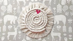 МАКРАМЕ САЛФЕТКА с сердечком💗 | Мастер - класс