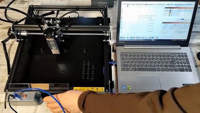 Лазерный гравер с Алиэкспресс LASER TREE K1. Диодный LaserTree LT-K1-MINI. смотреть онлайн