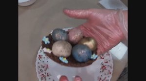 Шоколадные гнезда для пасхальных куличей. Украшение за 5 минут.