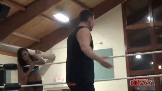 Intergender Wrestling - Mike Tartaglia & Miss Jasmine Vs Christina Marie & Sammi Pandora - ECWA 201 смотреть онлайн