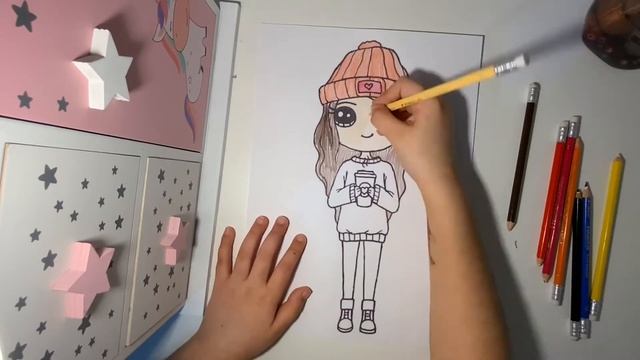 Раскраска девочки