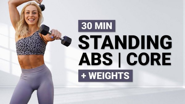 kaykay - 30 MIN STANDING ABS WORKOUT WEIGHTS | Intense Cardio All Standing|Boxing|HIIT|Strong Arms