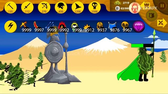 STICK FIGURE FINAL BOSS LEAF, XIPHOS VS MEGA GIANT BOSS BONE | Stick War Legacy Mod | Stick789Apk