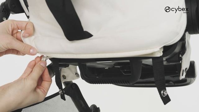 Как прикрепить корзину и ткань на прогулочный блок коляски Gazelle S или e-Gazelle S CYBEX