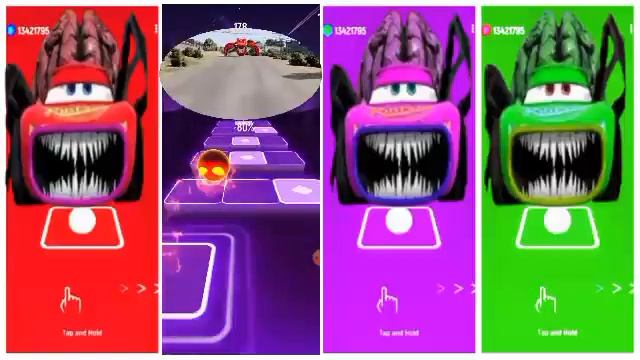 McQueen Eater Red🆚 McQueen Eater Blue 🆚 McQueen Eater Pink🆚 McQueen Eater Green 🆚...🎶 Tiles Hop