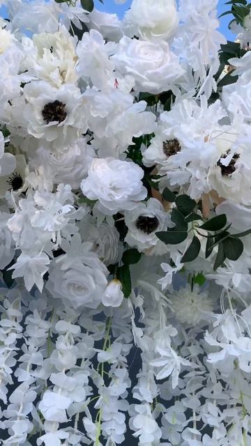 White Cherry Blossom Hang Wisteria Wedding Backdrop Arch Frame Decor #diy #backdrop #flower #weddin смотреть онлайн