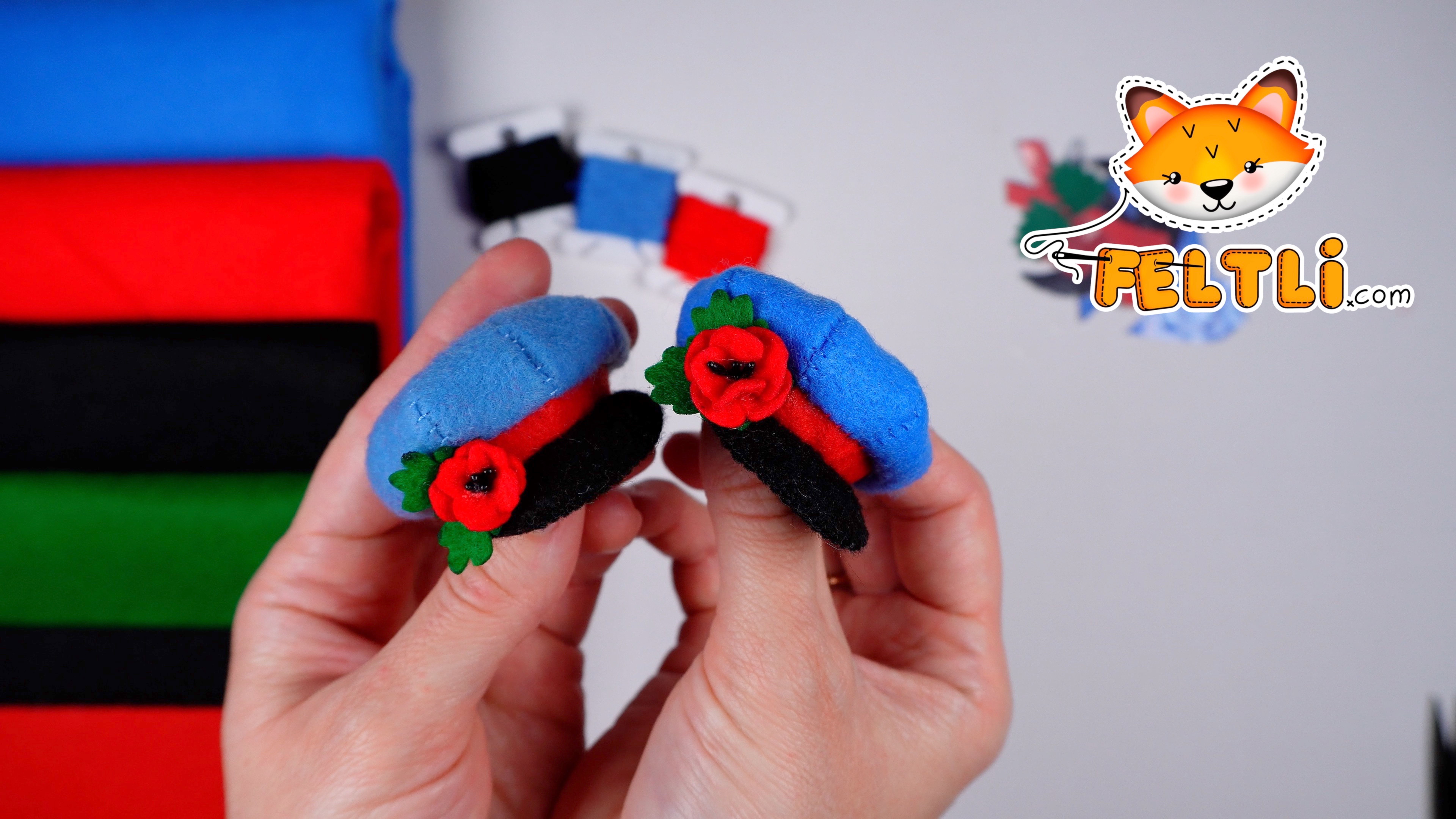 Картуз из фетра своими руками / Цветок на картуз / Как сшить картуз с цветком своими руками? смотреть онлайн