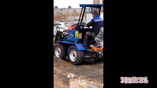 Стройка, погрузчик АТ-350М! #погрузчик #минипогрузчик #automobile смотреть онлайн