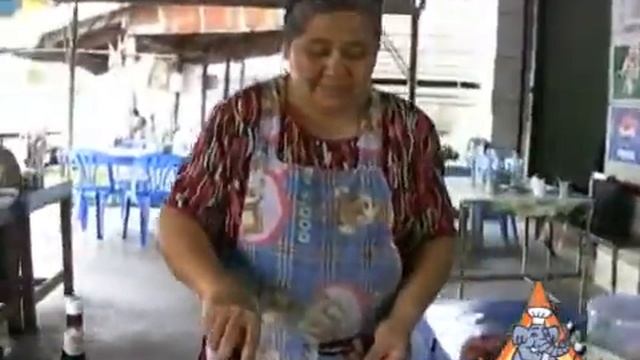 Thai Street Vendor Rice Vermicelli Spicy Seafood, 