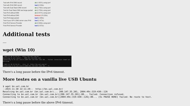 IPv6 connection fails on Chrome, timeouts on Firefox смотреть онлайн