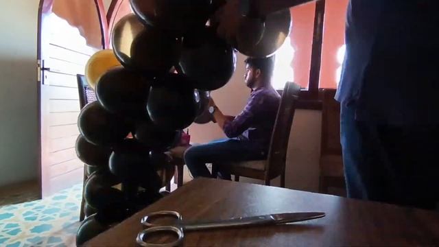 Birthday decorations ideas at home | Balloon wall | Vlog 37 смотреть онлайн
