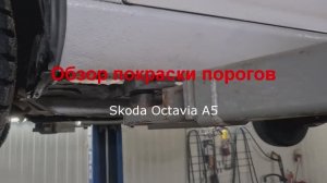 Обзор покраска порогов Skoda Octavia A5