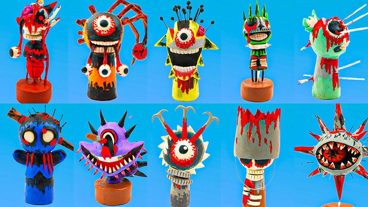 Лепим СПРУНКИ Фаза 7 из ПЛАСТИЛИНА (Sprunki Phase 7) смотреть онлайн