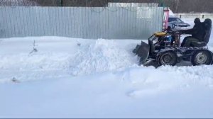 Самодельный минитрактор для чистки снега