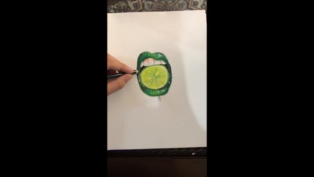 I followed Artcoaster lime lip tutorial #art #short #Artcoaster #lime #transition смотреть онлайн