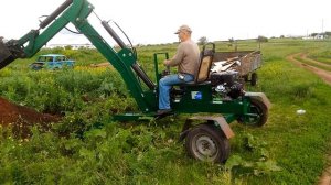 Мини эксковатор самодельный