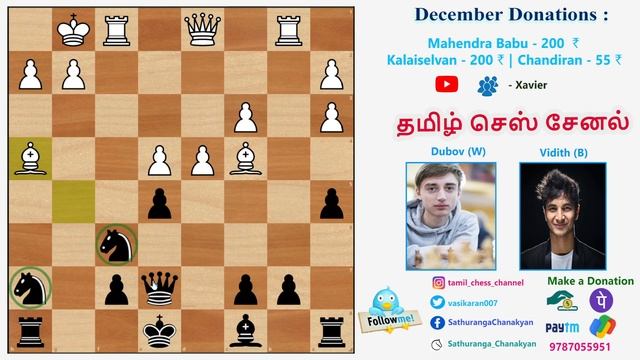Dubov vs Vidit, Tata steel master 2022,Tamil chess channel,Immortal King walk by vidit Gujarati смотреть онлайн