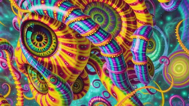 Mesmerizing Psytrance Mix 2024 - Hypnotic Eyes And Psychedelic Visuals Journey