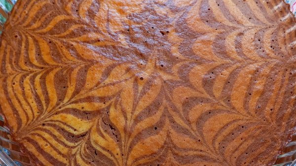 Самый бюджетный рецепт кекса Зебра.