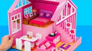 Делаем милый розовый кукольный домик своими руками