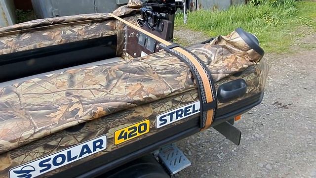 Обзор Solar 420 Strela Expedition и прицеп Спутник АКВА 40