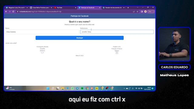 TREINAMENTO COMPLETO - | 2 | #01 - Criação de perfil | CARLOS смотреть онлайн