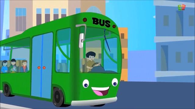 Колеса у автобуса крутятся.Видео для детей.