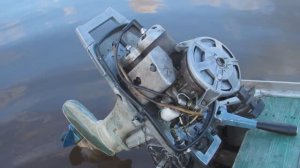 Ударился об топляк на лодочном моторе Вихрь 20.Последствия.