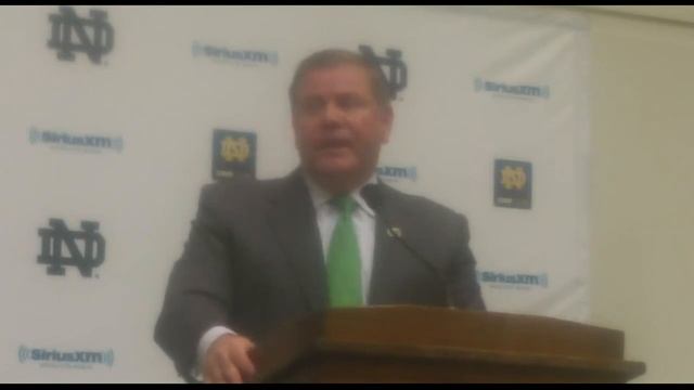 Notre Dame football coach Brian Kelly on Gunner Kiel смотреть онлайн
