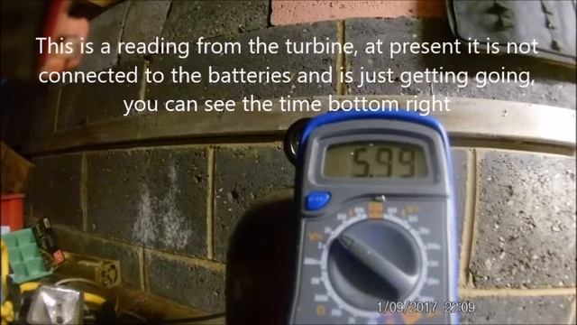 off grid VAWT wind turbine working with 2*12 volt batteries 12 01 2017 смотреть онлайн