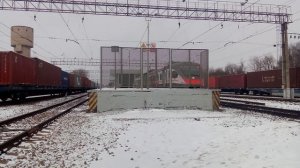 Электропоезд ЭП2Д 0177 ЦППК станция Чехов