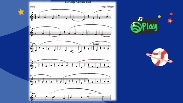 P.Muzik Tahun6 - Burung Kakak Tua (Rekorder) ms 60