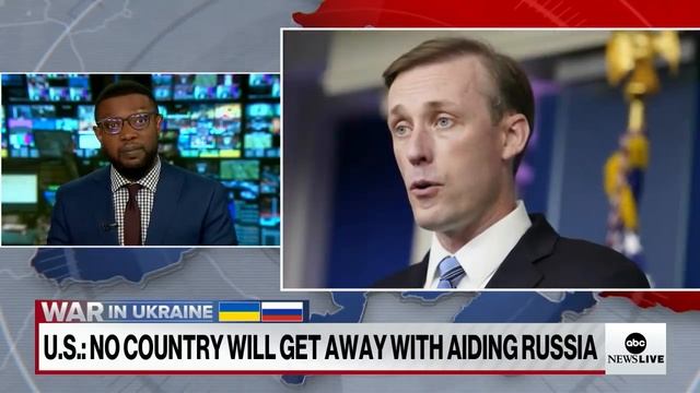 US warns China: No country will get away with aiding Russia l ABCNL смотреть онлайн