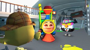 😨 Мы 24 часа Следили за Этим Жутким ПАРОВОЗИКОМ в Чикен Ган! *Choo choo Charles* Chicken Gun